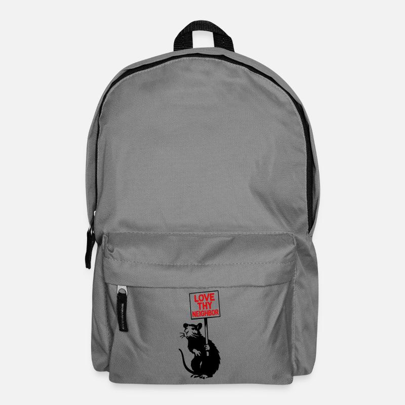 Liebe Deinen Nächsten - Rucksack - Mittelgrau