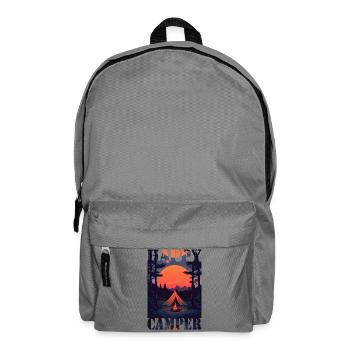 Happy Camper - Rucksack - Mittelgrau - Vorne