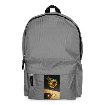 Herbal Cocktail Glass Still Life - Backpack - elephant grey - Front
