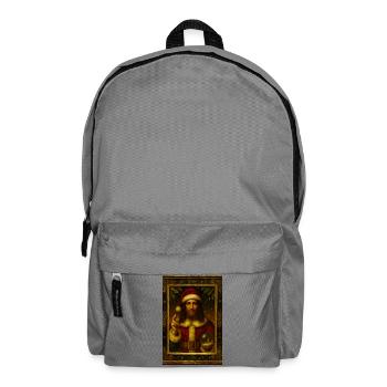 Old style Santa Claus Crystal ball - Backpack - elephant grey - Front