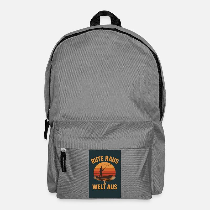 Rute Raus & Welt Aus - Rucksack - Mittelgrau