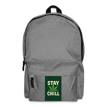 Stay Chill Cannabis Leaf - Rucksack - Mittelgrau - Vorne