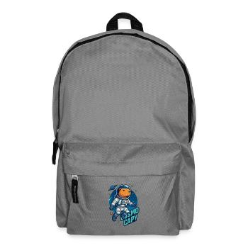 Cosmo Capy – Chemise 🚀 Space Capybara - Sac à dos - gris éléphant - Devant