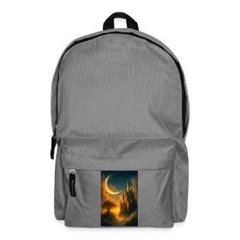 Moonlit Castle Dreamscape - Backpack - elephant grey - Front