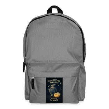 Zodiac sign Äppelwoi Ascendant Handkäs - Backpack - elephant grey - Front