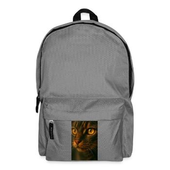 Cat Eyes Close Up - Backpack - elephant grey - Front