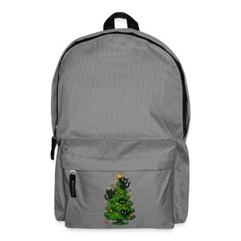 Des chats noirs sur le sapin de Noël - Sac à dos - gris éléphant - Devant