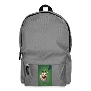 Happy Golf Club with Face - Backpack - elephant grey - Front