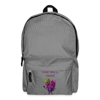 Sugar Grape with Heart Eyes - Backpack - elephant grey - Front