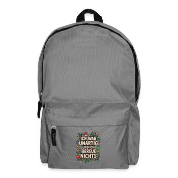Vilain et ne regrette, rien de Noël dit - Sac à dos - gris éléphant - Devant