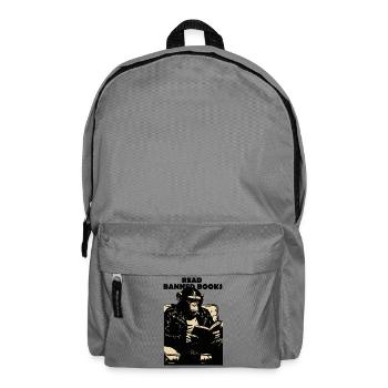 Lies Verbotene Bücher, Schimpanse. - Rucksack - Mittelgrau - Vorne