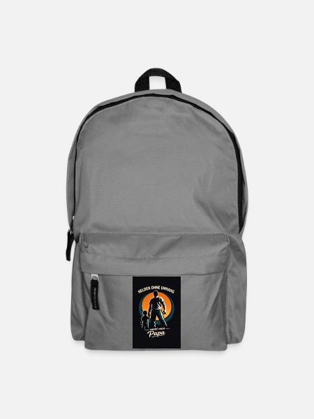 Heroes without a cape: Dad - Backpack - elephant grey