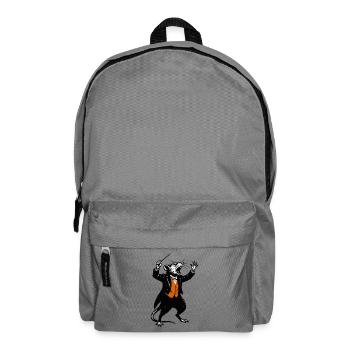 Ratte als Dirigent im Smoking - Rucksack - Mittelgrau - Vorne