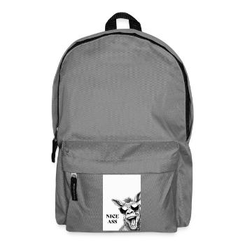 Nice Ass – Funny Donkey Poster with Humor - Backpack - elephant grey - Front