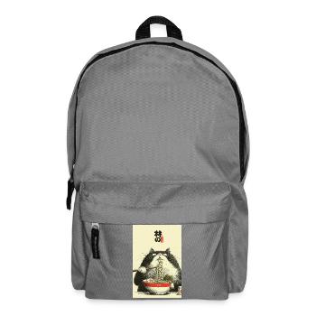 Ramen-Katzen-Ukiyoe-Stil - Rucksack - Mittelgrau - Vorne