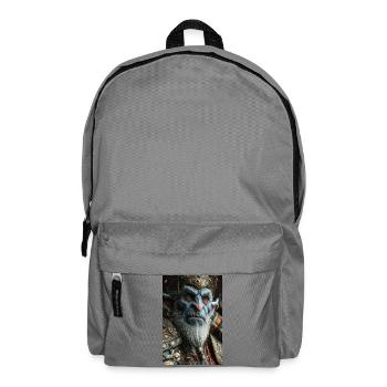 Orc King in Ornate Armor - Backpack - elephant grey - Front