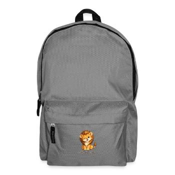 L’enfant lion sauvage et mignon - Sac à dos - gris éléphant - Devant