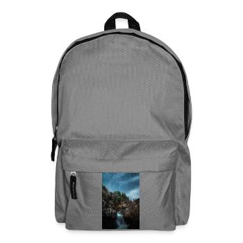 Orion-Sternbild über einem erstaunlichen Fluss - Rucksack - Mittelgrau - Vorne
