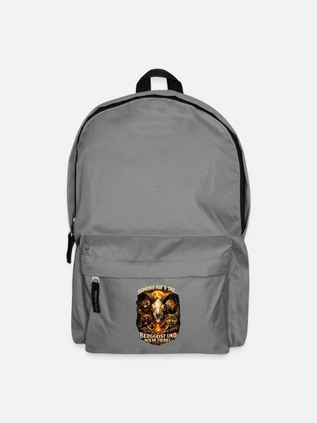 Berggeist und Wilde Tiere - Rucksack - Mittelgrau