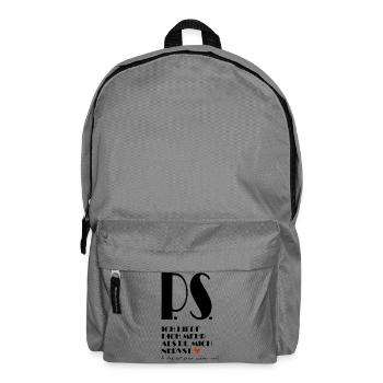 I love you more than you annoy me - Backpack - elephant grey - Front