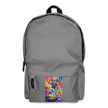 Explosion du football pop art - Sac à dos - gris éléphant - Devant