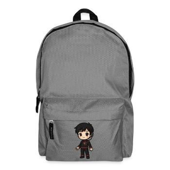 Chibi Gamer Gear Core & Headset - Backpack - elephant grey - Front