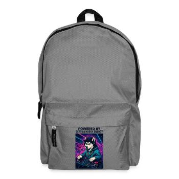 Husky DJ – Streetwear urbain avec Beats Energy - Sac à dos - gris éléphant - Devant