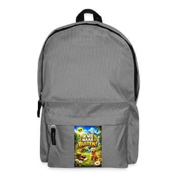 Outdoor adventure with Pup - Backpack - elephant grey - Front