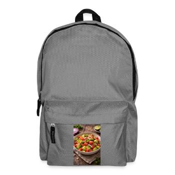 Avocado-Tomaten Salat  - Rucksack - Mittelgrau - Vorne