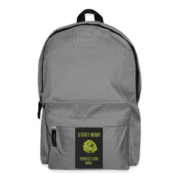 Start now – Statement shirt for doers - Backpack - elephant grey - Front