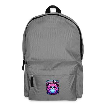 Hug Me Neon Monster - Backpack - elephant grey - Front
