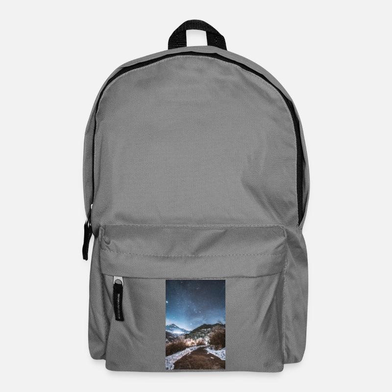 Die Nacht SKy über den Agrafa-Bergen - Rucksack - Mittelgrau