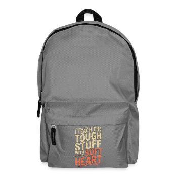 Enseignant en soins infirmiers J’enseigne les choses difficiles Enseignant en infirmier(ère) - Sac à dos - gris éléphant - Devant