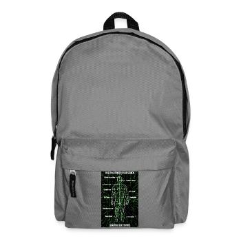 Matrix Zerlegeplan - Steuerzahler Poster  - Rucksack - Mittelgrau - Vorne
