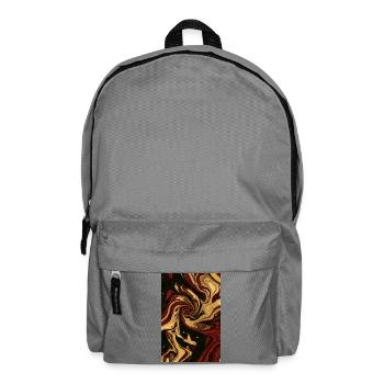 Abstract Germany Fluid Art Part 2. - Backpack - elephant grey - Front