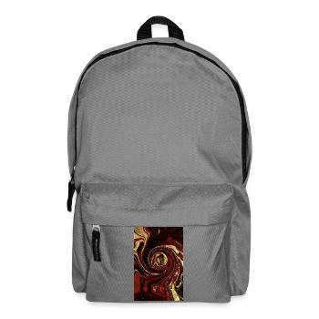 Abstract Germany Fluid Art Part 1. - Backpack - elephant grey - Front