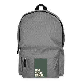 Not Your Ernst – Moss Green Statement - Backpack - elephant grey - Front