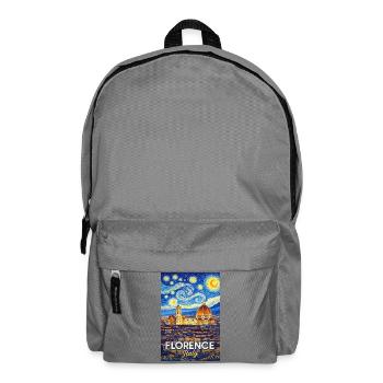 Florence, Italy. - Backpack - elephant grey - Front
