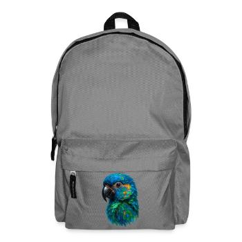 Oiseau Exotique Perroquet Ara Plumage Tropical - Sac à dos - gris éléphant - Devant