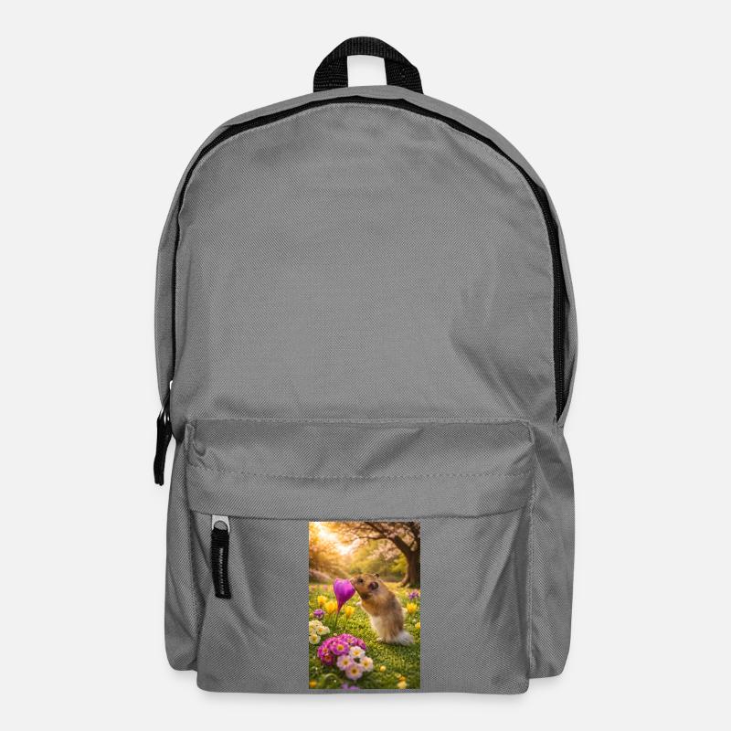 Chico11: Frühlingsanfang mit Blume 2026 - Rucksack - Mittelgrau