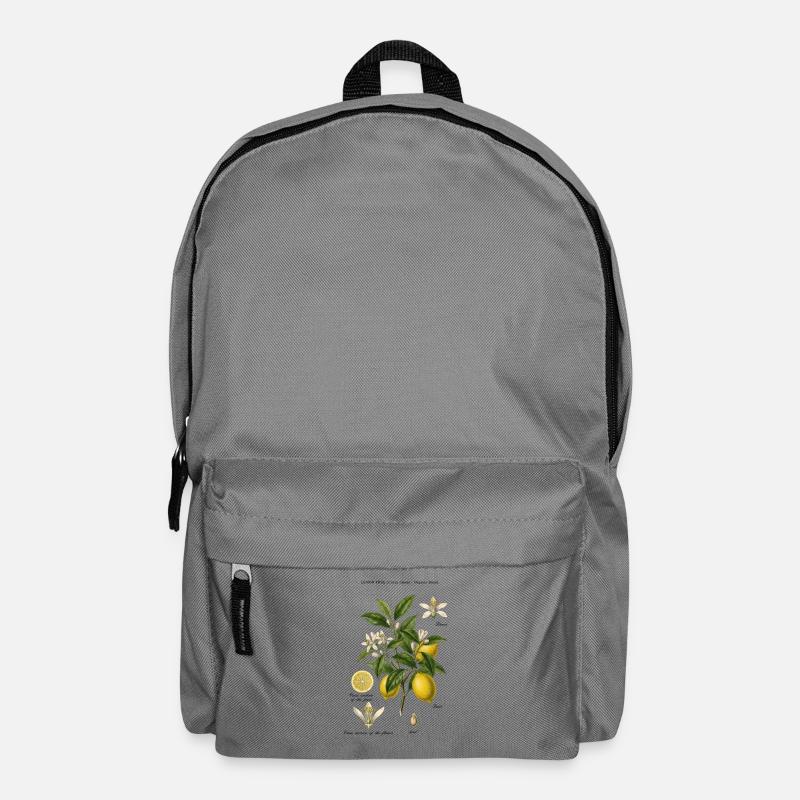 Lemon Tree Vintage Botanischer Ast - Rucksack - Mittelgrau