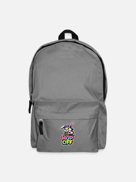 Ostern Hase Hip-Hop Motiv - Rucksack - Mittelgrau