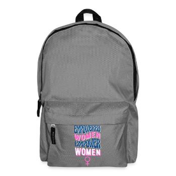 EMPOWER WOMEN – EMPOWER THE WORLD ♀ GIRL POWER - Rucksack - Mittelgrau - Vorne