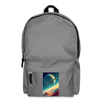 Humanity Finally Finds Its New Home in Space - Backpack - elephant grey - Front