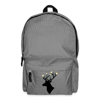 Papillon tête de cerf Multicolore - Sac à dos - gris éléphant - Devant