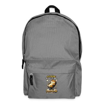 Ich bleib so wie ich bin, weil es andere stört - Rucksack - Mittelgrau - Vorne
