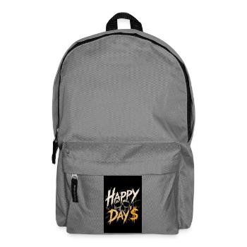 Grunge Skull Happy Day$ Design - Rucksack - Mittelgrau - Vorne