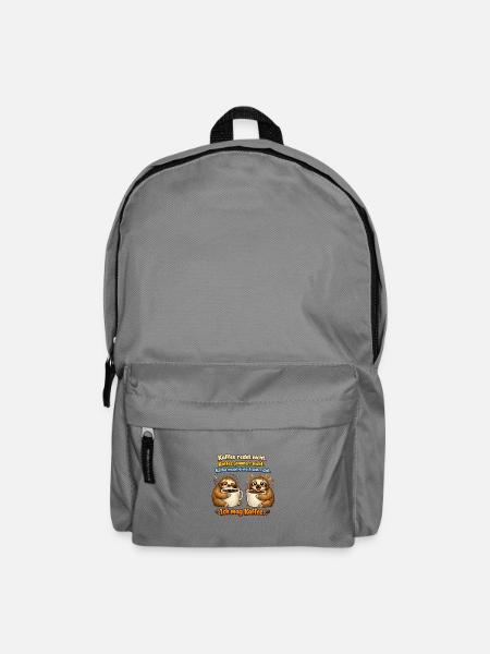 Kaffee Redet Nicht Kaffee Jammert Nicht - Rucksack - Mittelgrau