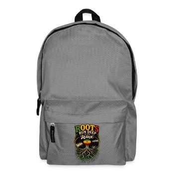 Die Wurzeln verlaufen tief im Wachs - Rucksack - Mittelgrau - Vorne