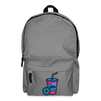90s Retro Becher Slush Sommer - Rucksack - Mittelgrau - Vorne